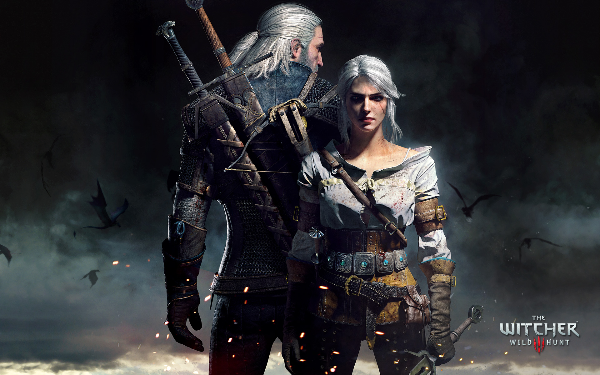 Picture of Geralt and Ciri